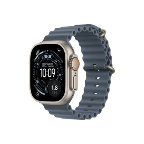 Apple Watch Ultra 3 (2025) GPS + Cellular 5G 49mm Natural Titanium Case with Anchor Blue Ocean Band EU MEWH4 ONLY BOX DAMAGE DP60500758-01