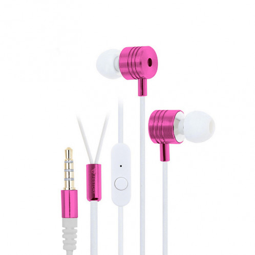 FESTORY F100 Écouteurs Basses / 3.5mm / Bouton / Microphone / Rose-blanc CF1233-00