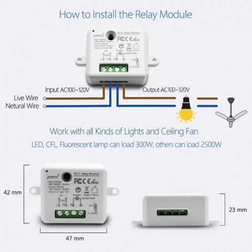 Adapter vos prises et lumières en Wifi Wifi Smart Socket prise en charge / Alexa / Google Home / IFTTT / App Smart Life / Tuya APWIFIALL01-01