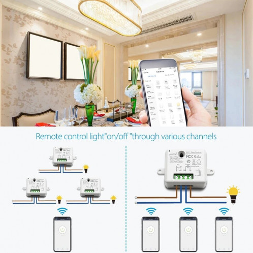 Adapter vos prises et lumières en Wifi Wifi Smart Socket prise en charge / Alexa / Google Home / IFTTT / App Smart Life / Tuya APWIFIALL01-01