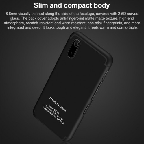 MELROSE S9X, 1 Go + 8 Go, 2,45 pouces, Quad Core Android Android 5.1 MTK6580, Prise en charge Bluetooth / WiFi, Réseau: 3G (Noir) SH131B24-011