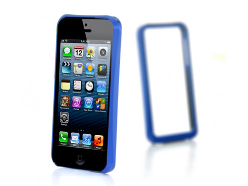 Bumper en aluminium pour iPhone 5 Bleu BAPI5B01-010