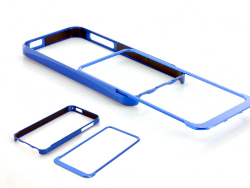 Bumper en aluminium pour iPhone 5 Bleu BAPI5B01-010