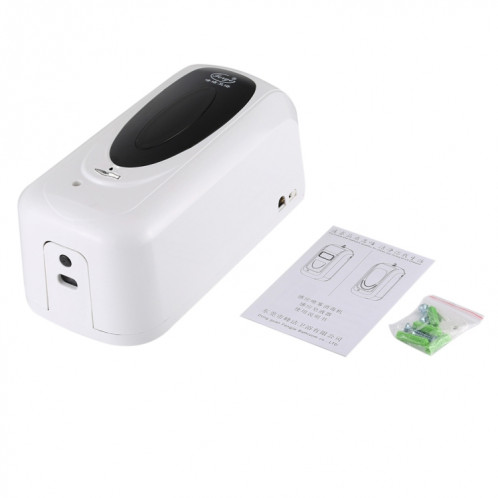 Distributeur automatique de Gel Hydroalcoolique sans contact à capteur infrarouge 1000ML (blanc) SH302W343-01