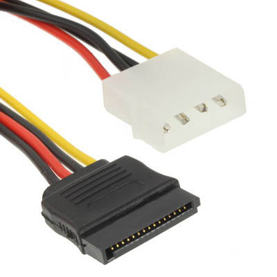 Adaptateur d'alimentation 4 Pin IDE vers Serial ATA SATA 15cm (Material: Al+Mg) AA4PIN01-00