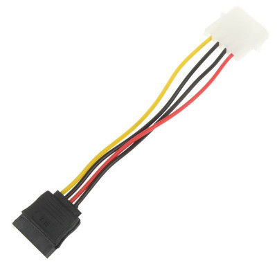 Adaptateur d'alimentation 4 Pin IDE vers Serial ATA SATA 15cm (Material: Al+Mg) AA4PIN01-00