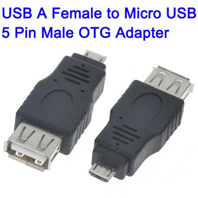Adaptateur USB A Femelle vers Micro USB 5 Pin Male OTG AUSB01-00
