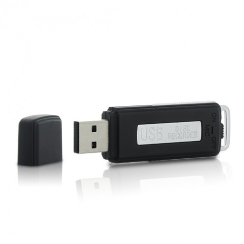 Clé USB audio espion enregistreur 75h, 4Go Noir CUAEEN02-01
