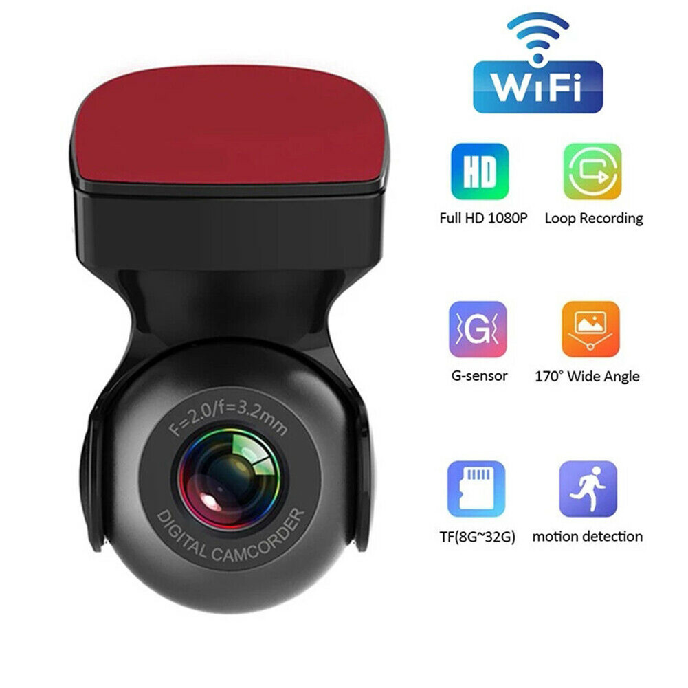 V50 Enregistreur Vidéo Dash Cam 4K G Capteur WiFi Dash Caméra Double  Objectif Dashcam Voiture