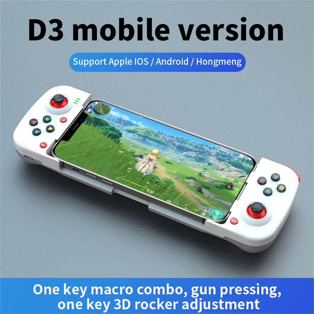 MOZUN Manette de jeu sans fil pour téléphone portable, design rétractable  de la poignée de jeu Bluetooth pour téléphone portable, compatible avec les