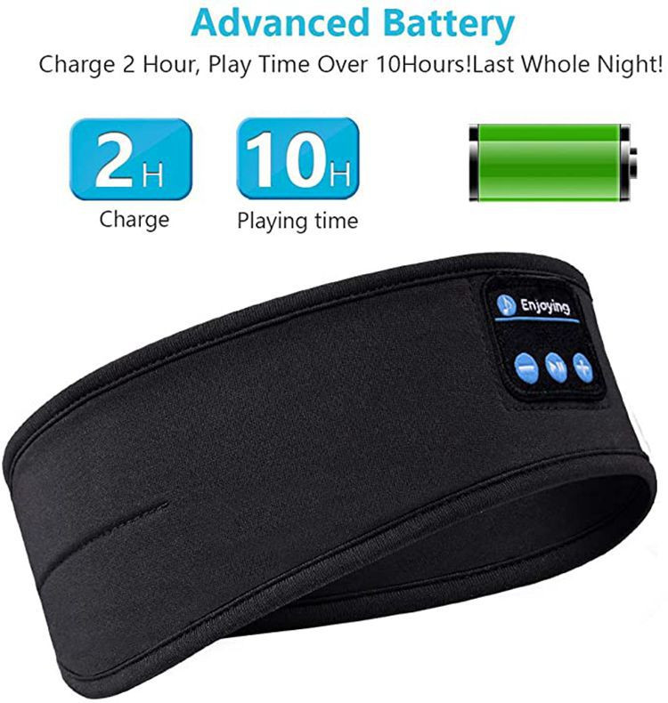 Casque de sommeil Bandeau Bluetooth - Casque bandeau de sport sans