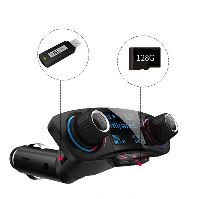 Acheter Transmetteur FM Bluetooth 5.0 sans fil pour voiture, récepteur  Audio mains libres, lecteur MP3 automatique 2.1A, double USB, chargeur  rapide, accessoires de voiture