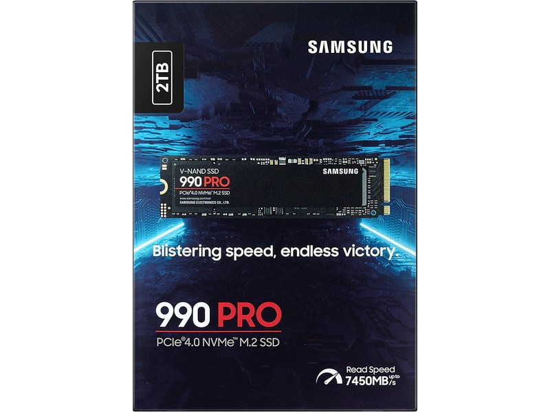 Samsung SSD 990 PRO 1 To - Barette SSD M.2 NVMe PCIe