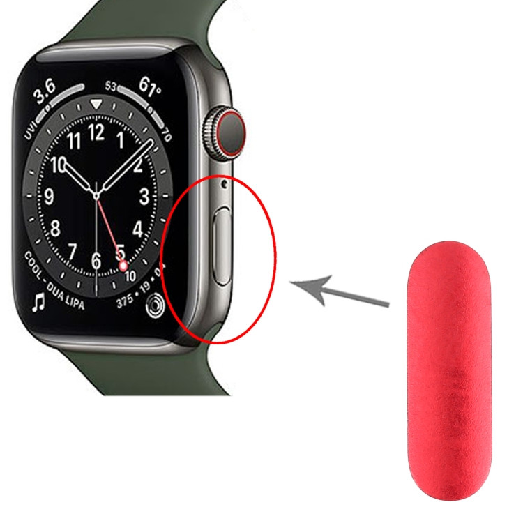 Bouton d alimentation pour Apple Watch Series 6 rouge