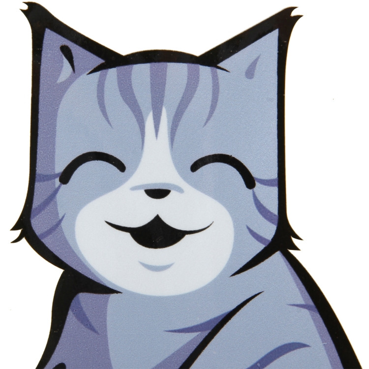 Vehicule Voiture Arriere Pare Brise Essuie Glace Reflechissant Auto Adhesif Sourire Chat Demenagement Queue Vinyle Autocollant Autocollant