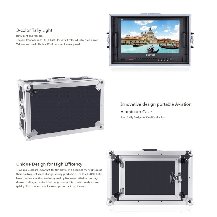 Moniteur Broadcast Tamuz HCM117 – 17 Pouces LCD – Entrée SDI En Panne (HS) – Occasion