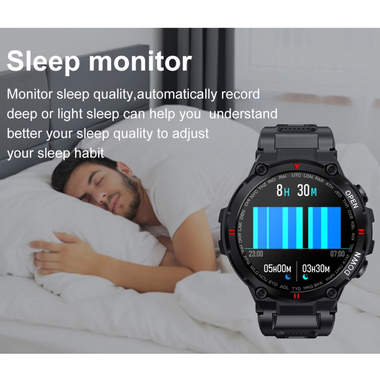 K22 1.28 pouces IPS Smart Watch Smart Watch Supporte le rappel de
