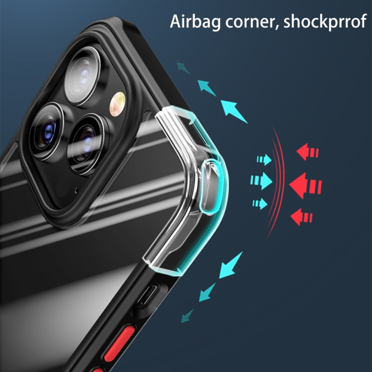 Coque TPU + PC Airbag Série Airbag pour iPhone 13 Pro (Noir)
