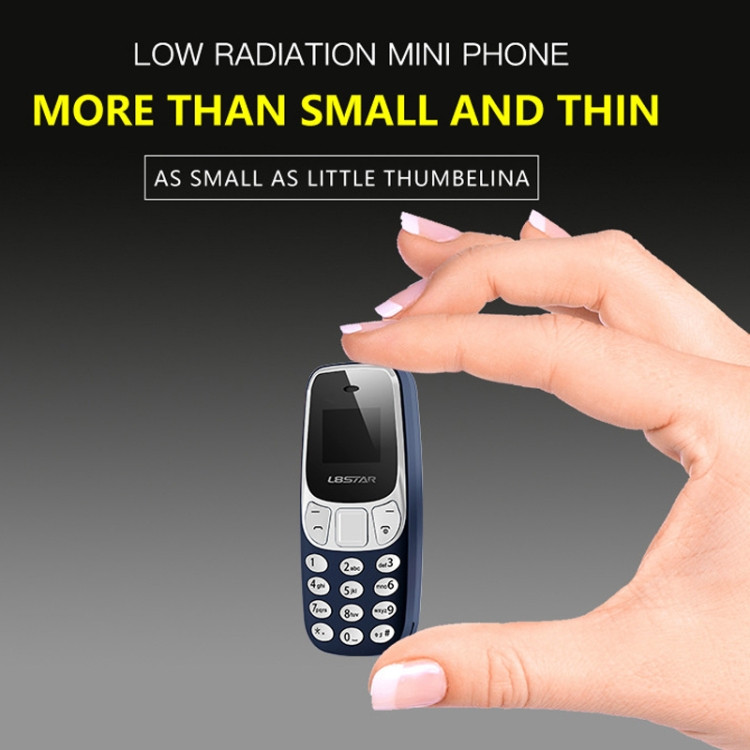 Mini téléphone mobile GTStar BM10, Casque de numérotation mains libres  Bluetooth, musique MP3, double carte SIM, réseau: 2G (gris)
