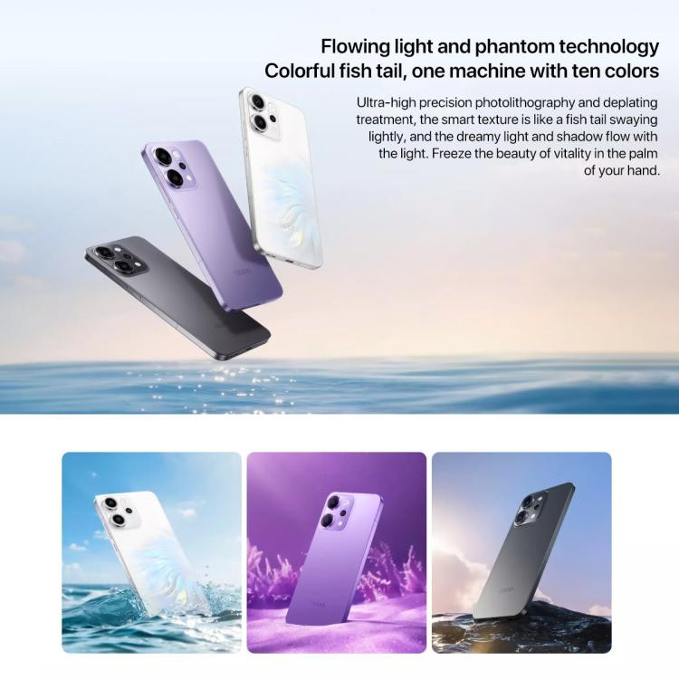 Oppo Reno14 5G Double SIM Blanc opale avec 256Go et 12Go RAM