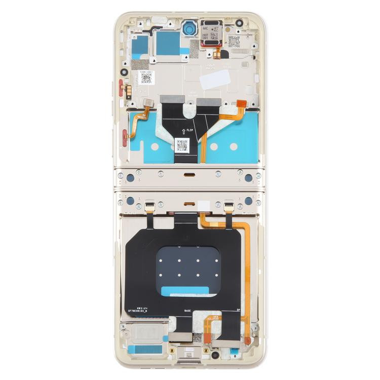 Original Ecran LCD & tactile Argent Sur Châssis Pour Motorola