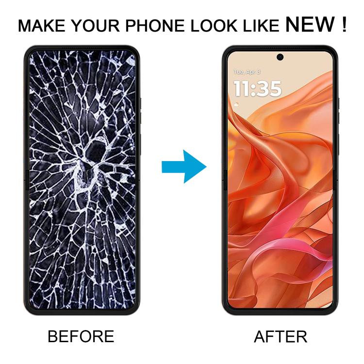 Écran LCD Tactile Motorola Razr 50 - Écran Externe - Noir