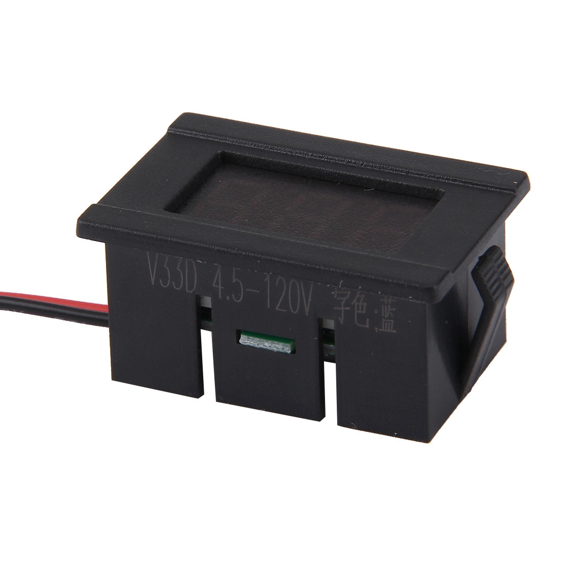 V33D Mini compteur de tension numérique à affichage de lumière rouge à 2  fils, tension de