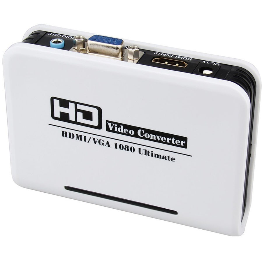 Adaptateur et convertisseur Ineck ® Full HD adaptateur mini HDMI vers VGA convertisseur jusqu'à
