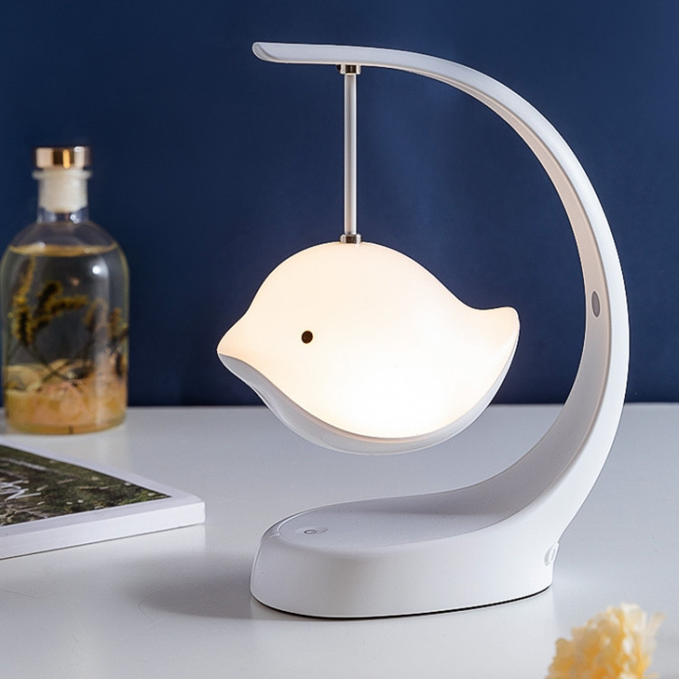 Lampe de Chevet Haut-parleur Bluetooth Veilleuse LED Oiseau Lampe