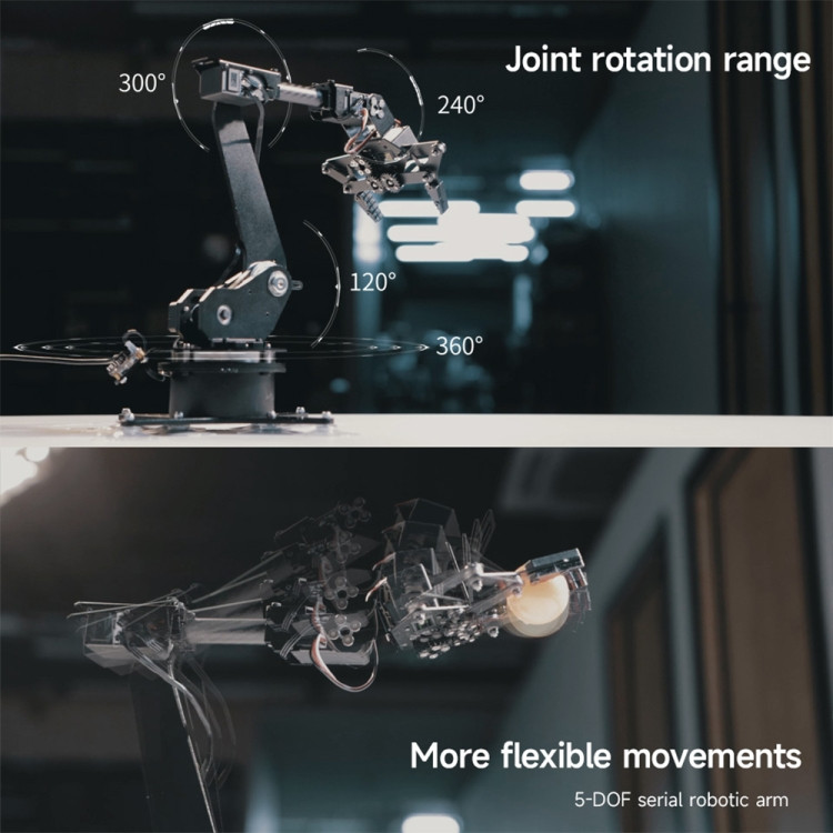 Servo-Direction Métal Brossé Haut Couple 400kg/200kg Pour Bras Robot - 12V/24V