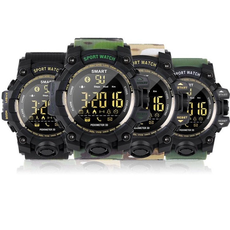 EX16S montre intelligente de sport IP67 etanche exterieur Bluetooth pedemetre a distance longue veille