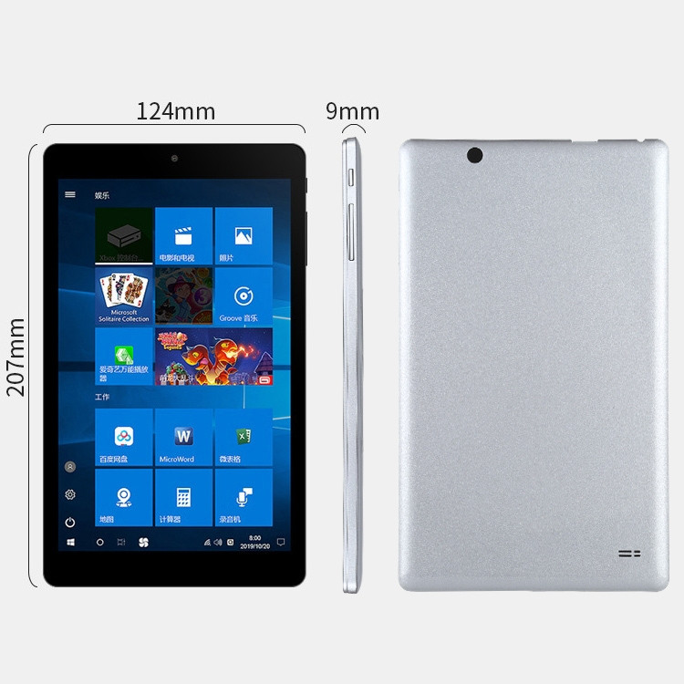 Tablette PC HSD8001, 8 pouces, 2 Go + 64 Go, Windows 10, Intel