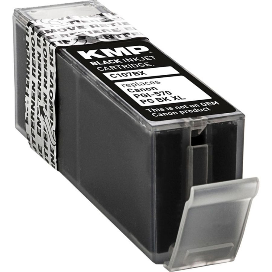 KMP C107BPIX noir, compatible avec Canon PGI-570 XL PGBK