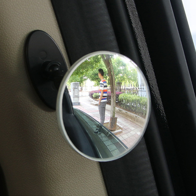 Miroir d'angle mort HD 360 degrés pour voiture sans cadre ultra-mince grand  Angle rond convexe rétroviseur accessoires de voiture