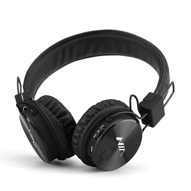 NIA WH-220 casque d'écoute sans fil Bluetooth sur l'oreille 4 en 1 carte