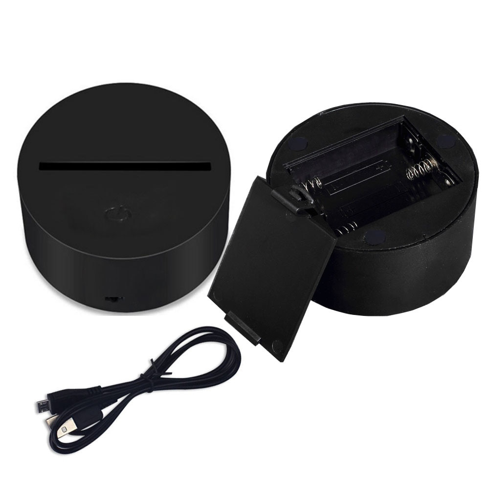 Lampe LED Tactile Alf - 7 Couleurs Changeantes - Verre, 19cm, Alimentation USB - Veilleuse Décorative